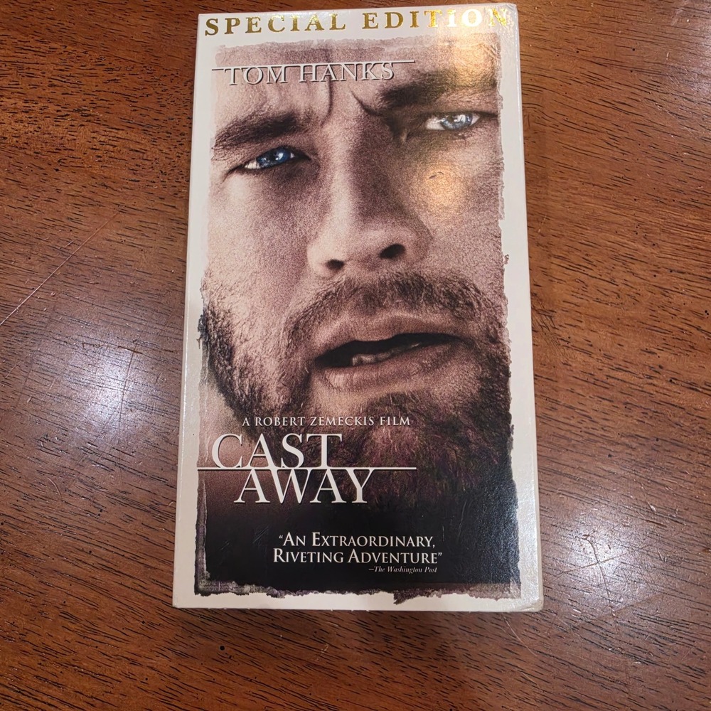 20th Century Fox Cast Away VHS Unisex OS White Excellent Special Edition Hanks